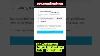 Add To Cart And Auto Redirect to CheckOut Page In WordPress 