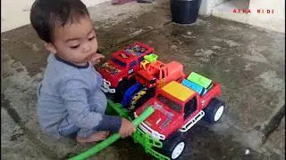 AZKA MANDIIN MAINAN MOBIL || MOBIL BUS TAYO || JEEP || MOBIL TRUCK | ESCAVATOR|BEKO|MOBIL POLISI