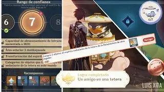 Rango de Confianza 7 ◈「 Relajatetera 」 Genshin Impact + Logro Un amigo en una tetera