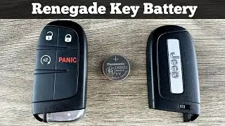 2022 - 2023 Jeep Renegade Key Fob Battery Replacement - How To Replace Change Remote Batteries DIY