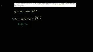 Percent Problems