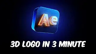 3D Logo Animation in 3 Minutes in After Effects Tutorial without Plugins