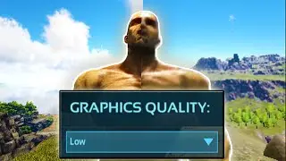 I tried the WORST GRAPHICS in ARK SURVIVAL EVOLVED!