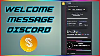 How to Set Up Welcome Message On Discord - Sx4 Bot Setups