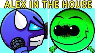 Friday Night Funkin' - Fire in the Hole (ALEX IN THE HOUSE) - Lobotomy Geometry Dash 2.2 (FNF MOD)