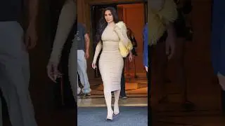 Kim Kardashian Bodycon Slay @ Skims Georgetown Store #kimkardashian #fashionpolice #skims #alaia