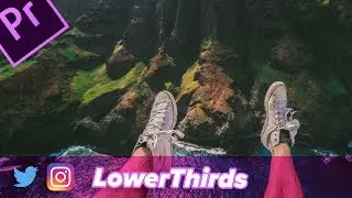 How to make animated LOWER THIRDS titles in Adobe Premiere Pro!  NO After Effects!