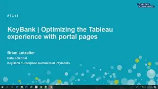 Keybank | Optimizing the Tableau experience with portal pages
