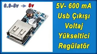 5 V 600 mA Usb Voltaj Yükseltici Regülatör Modülü
