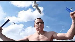 Разогнал всех чаек на Черном озере 