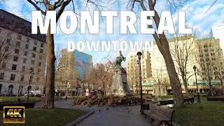 [4K] 🇨🇦 Montréal, CANADA - Walking in downtown Montréal