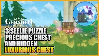3 Seelie Precious Chest & Hidden Luxurious Chest Puzzle Elynas Beryl Region Genshin Impact