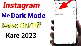 How to ON dark mode in instagram. instagram me dark mode kaise on kare 2023. instagram me dark mode.