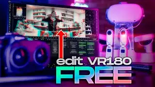 How to Edit VR180 FREE on ANY Camera - Canon R5C, 2X Insta360 GO 3, RED V-Raptor or GoPro