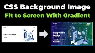 How to Make CSS Background Image Fit to Screen | Full Size Background Image CSS