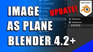 How to Import Images as Planes in Blender 4 2 or Later