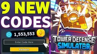 *NEW CODES* TOWER DEFENSE SIMULATOR CODES AUGUST 2024 | TOWER DEFENSE CODE 2024 | TDS ROBLOX CODES