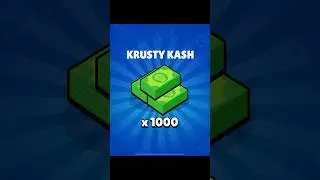 FREE KRUSTY KASH🎉Brawl Stars #shorts #brawlstars #spongebob #brawlstarsgiveaway #giftedbysupercell