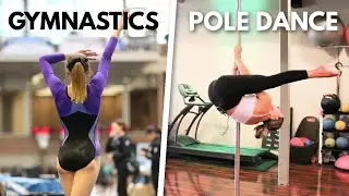 Ex Gymnasts Try Pole Dancing for the First Time