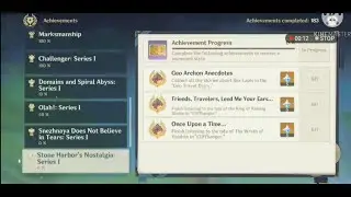 Geo Archon Anecdotes Achievement | Geo Travel Diary | Genshin Impact