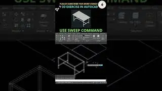 Autocad 3D Exercise Shorts #SHORTS