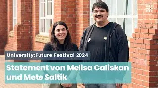 Melisa Caliskan und Mete Saltik (Universität Stuttgart) zu KI und Hochschulen | U:FF 2024