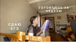 сдаю ЕГЭ и готовлюсь за неделю