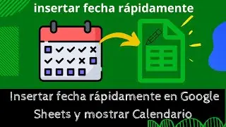 poner fecha rápidamente en Google Sheets