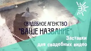 Пример заставки для свадебного видео. Заставка перед видео о свадьбе.