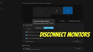 How To Temporarily Disconnect Extra Monitors Without Unplugging Them in Windows 11