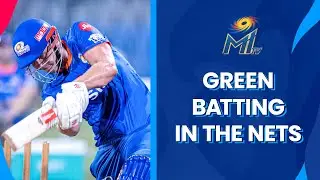 Cameron Green batting in the nets | Mumbai Indians