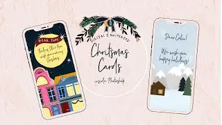 DIGITAL DIY | Super Last Minute animated Christmas card | Photoshop tutorial for Xmas Animation Pack