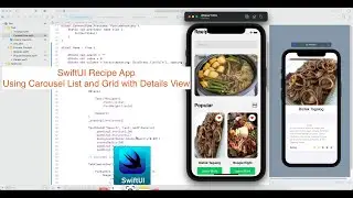 SwiftUI Recipe App Using Carousel List and Grid with Details View