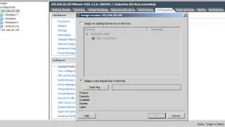 VMware Basics - How to Add License key for ESX