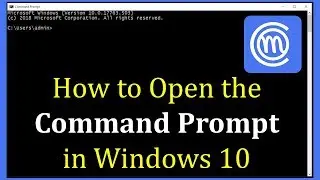 How to Open (CMD) Command Prompt in Windows 10