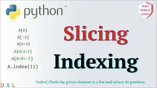 Basic Python Tutorial - 11 ... Indexing & Slicing in Python || Examples | Negative Indexing 