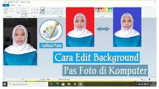 Cara edit background pas foto di komputer tanpa Photoshop