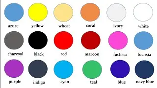 All Color Names in English| Common Color Names in English