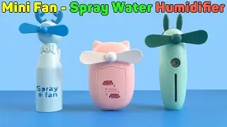 Mini Fan - Spray Water Fan Humidifier Cooling | Unboxing TV