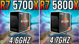 Ryzen 7 5700X vs Ryzen 7 5800X - 0.1GHz Difference