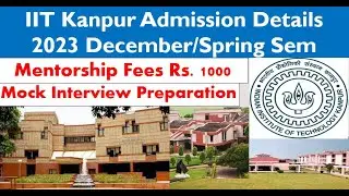 IIT Kanpur  ||  PhD admission Details  ||  winter or Spring Semester 2023-24 #SURAJITJALIK