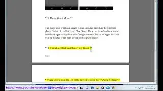 Enable Guest Mode on Android (Android guest mode; guest mode Android)
