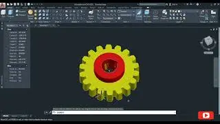 3D GEAR DESIGN IN AUTOCAD | 3D Design | How to Make Gear in AutoCAD? | AutoCAD 3D Tutorial, Training