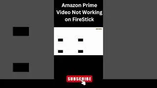 Amazon Prime Video Not Working on FireStick #shorts #shortvideo #amazonfiretv #amazonfiretvstick