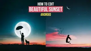 Tutorial Edit foto Silhouette Sunset ala Selebgram @arifrahman.98 || Edit Foto Picsart