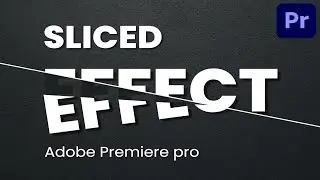 Sliced Text Effect in Adobe Premiere pro 2022/2023 | arbn Studios