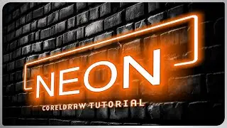 Create a Glowing Neon Text Effect in CorelDraw  | Perspective Neon