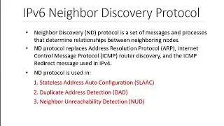 IPv6 Neighbor Discovery Protocol 02 Lecture   Neighbor Discovery Protocol