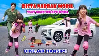 GAWAT NABRAK MOBIL SAAT MAIN SEPATU RODA🥲DIKEJAR HANSIP LAGI 