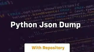 python json dump